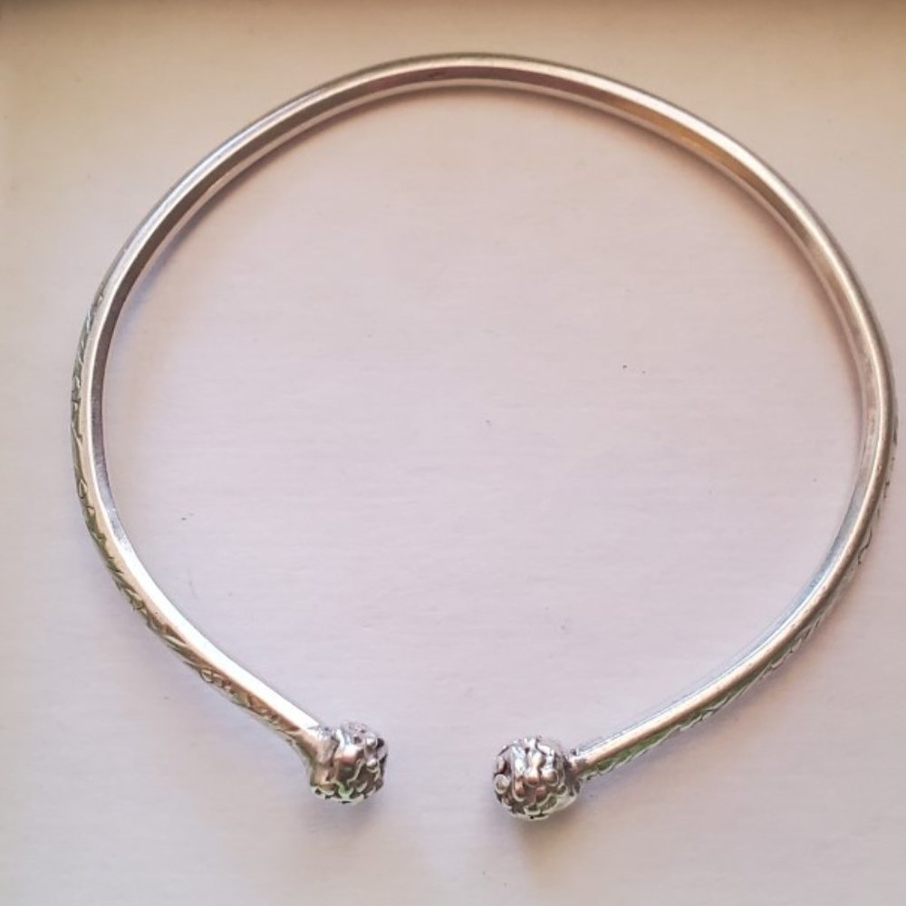Sterling silver West Indies style bangle